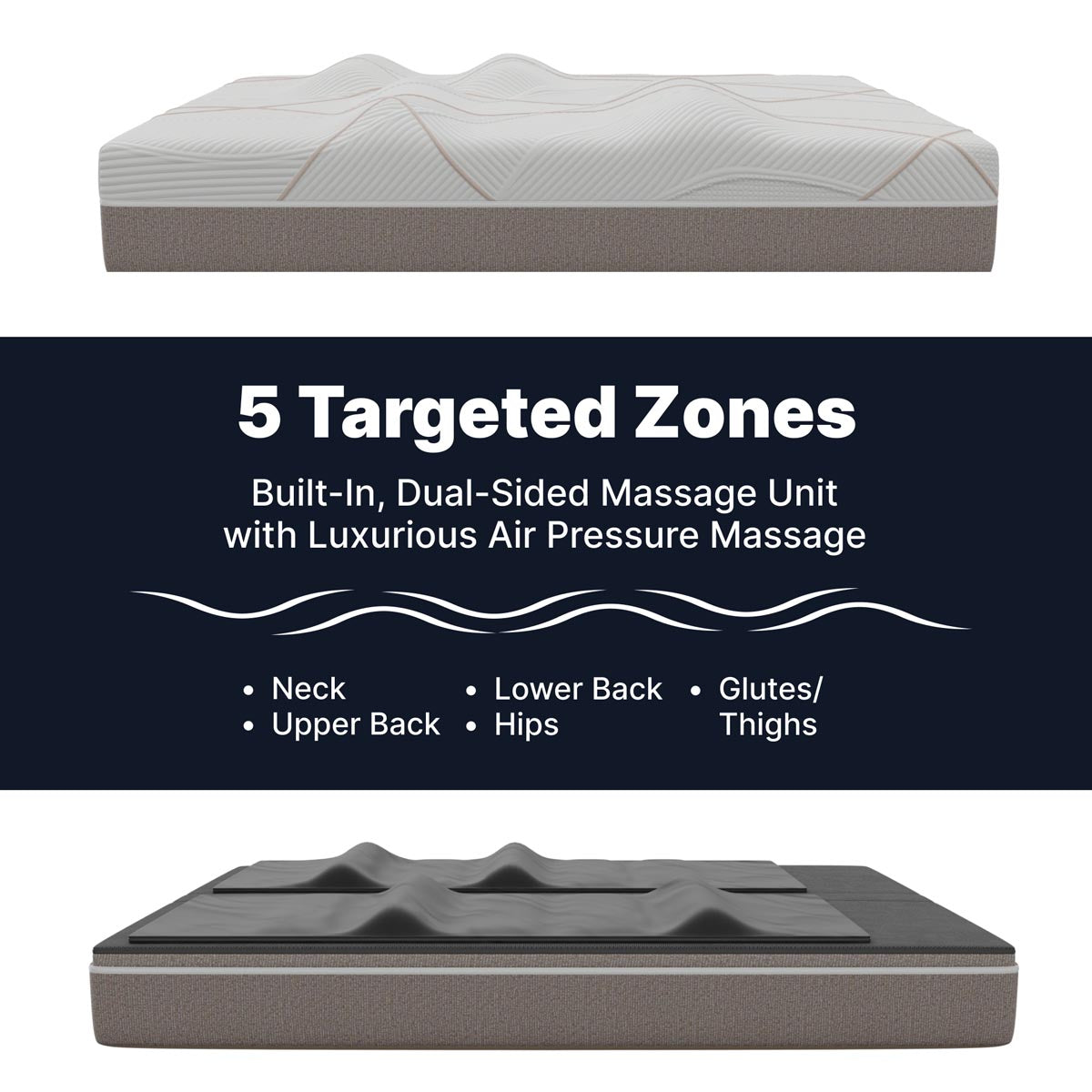 GhostBed 12" Massage Foam Mattress - Ella and Ross Furniture