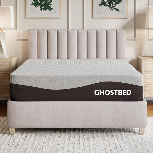 GhostBed 12" Aurora Foam Medium Firm Mattress - Ella and Ross Furniture