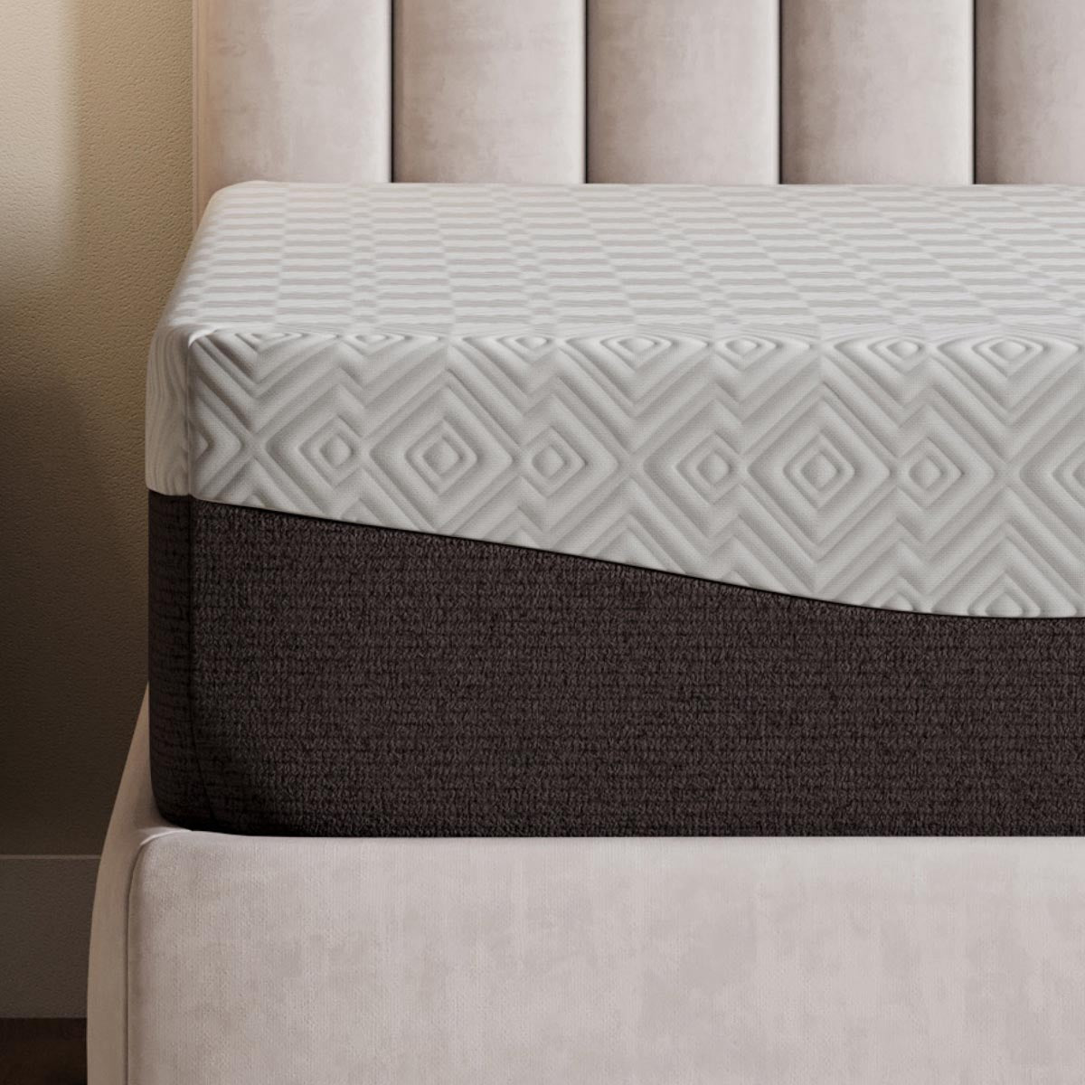 GhostBed 12" Aurora Foam Medium Firm Mattress - Ella and Ross Furniture