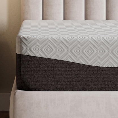 GhostBed 12" Aurora Foam Medium Firm Mattress - Ella and Ross Furniture