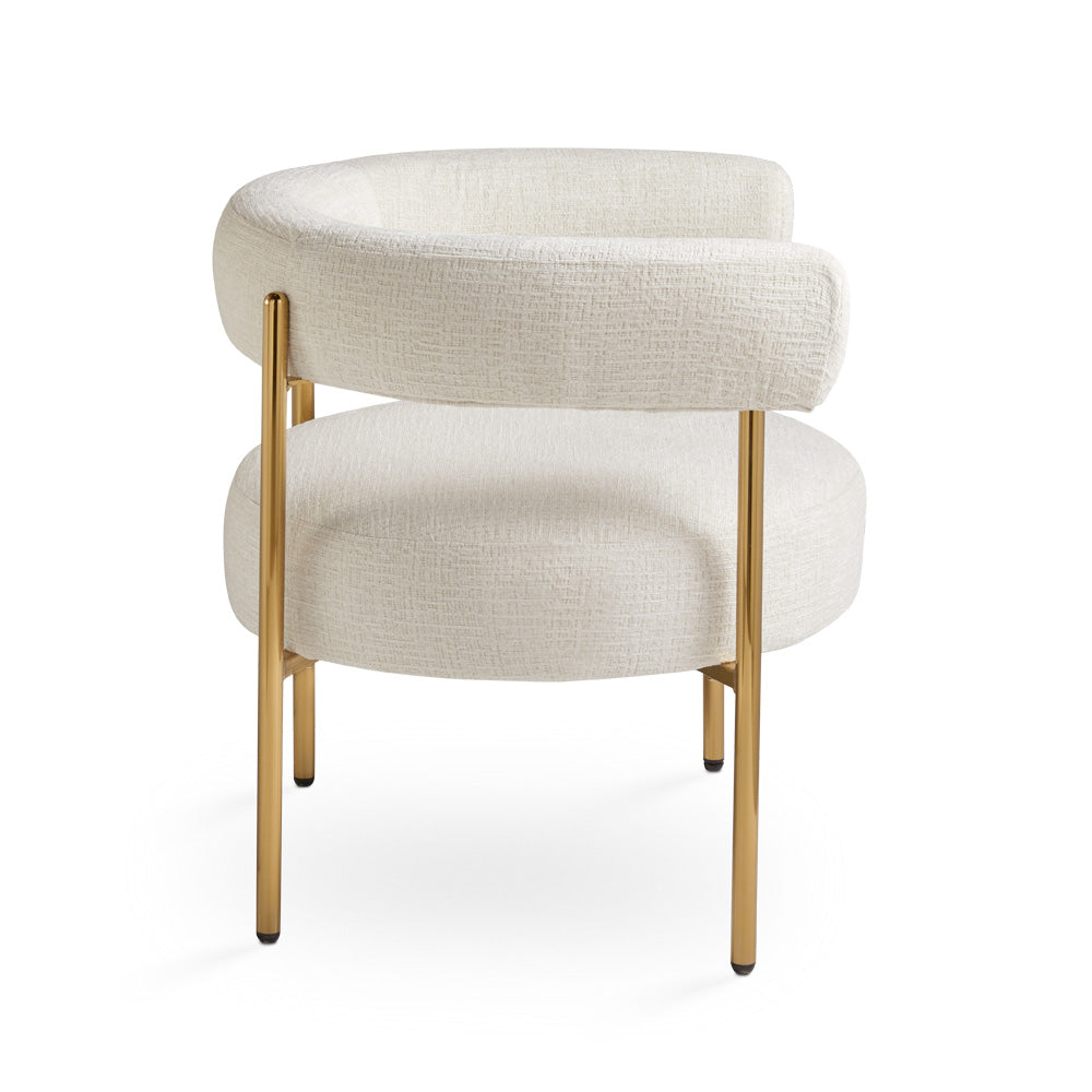 Melrose Accent Chair Ivory - Ella and Ross Furniture