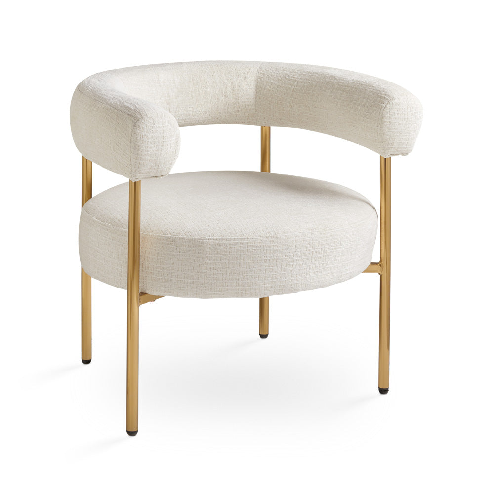 Melrose Accent Chair Ivory - Ella and Ross Furniture