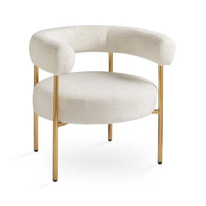 Melrose Accent Chair Ivory - Ella and Ross Furniture