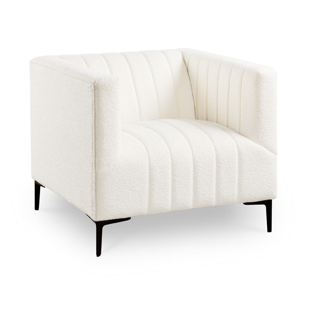 Meeko Boucle Accent Chair - Ella and Ross Furniture