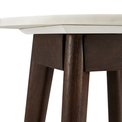 Oberlin Marble End Table - Ella and Ross Furniture