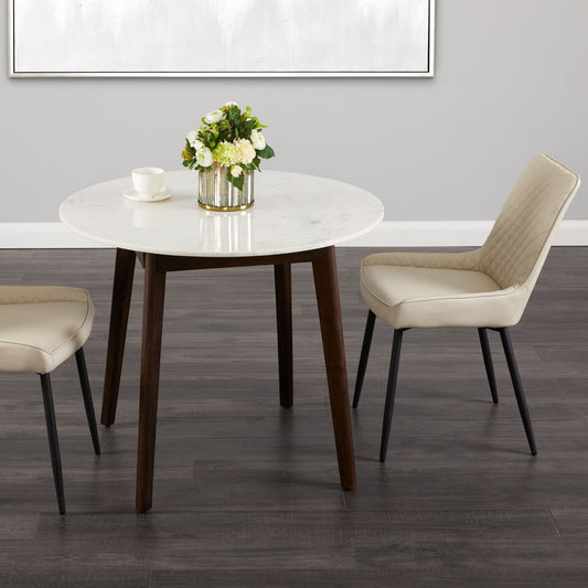 Oberlin Marble Round Dining Table - Ella and Ross Furniture