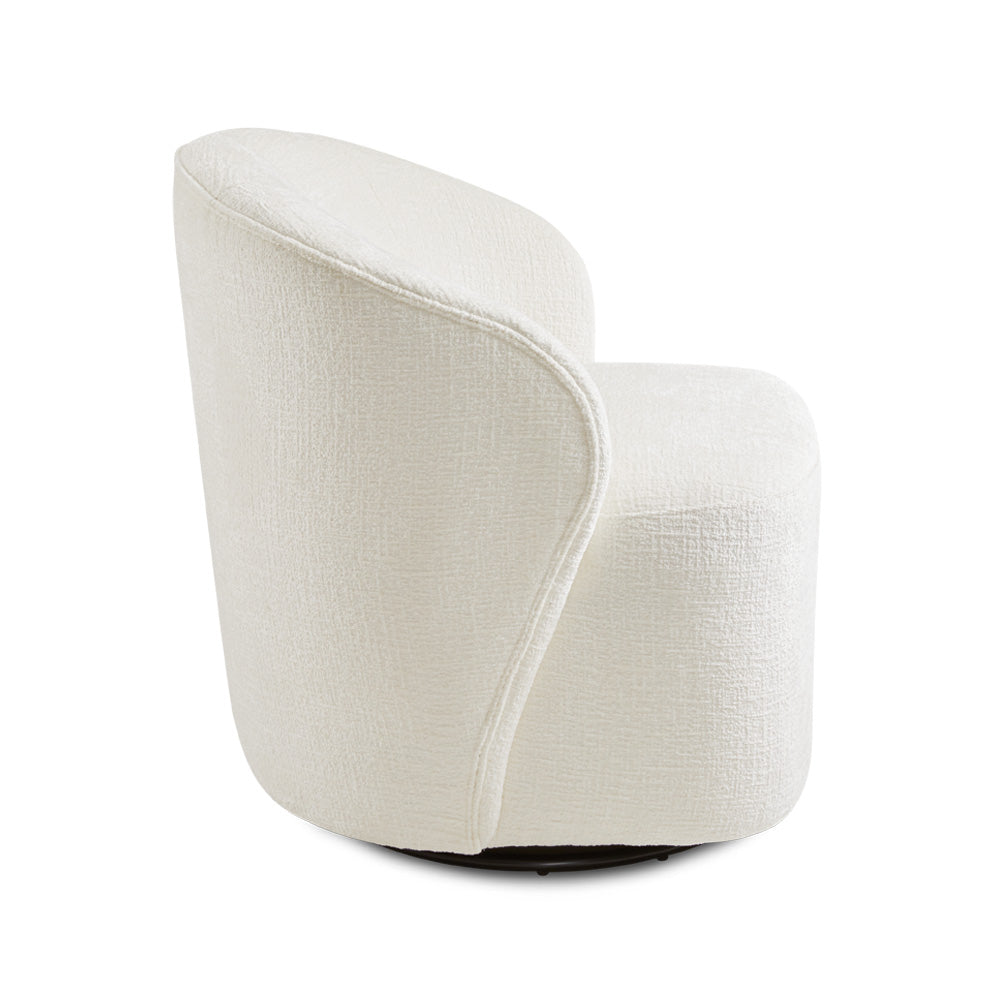 Ollie Swivel Accent Chair | C-curve Design