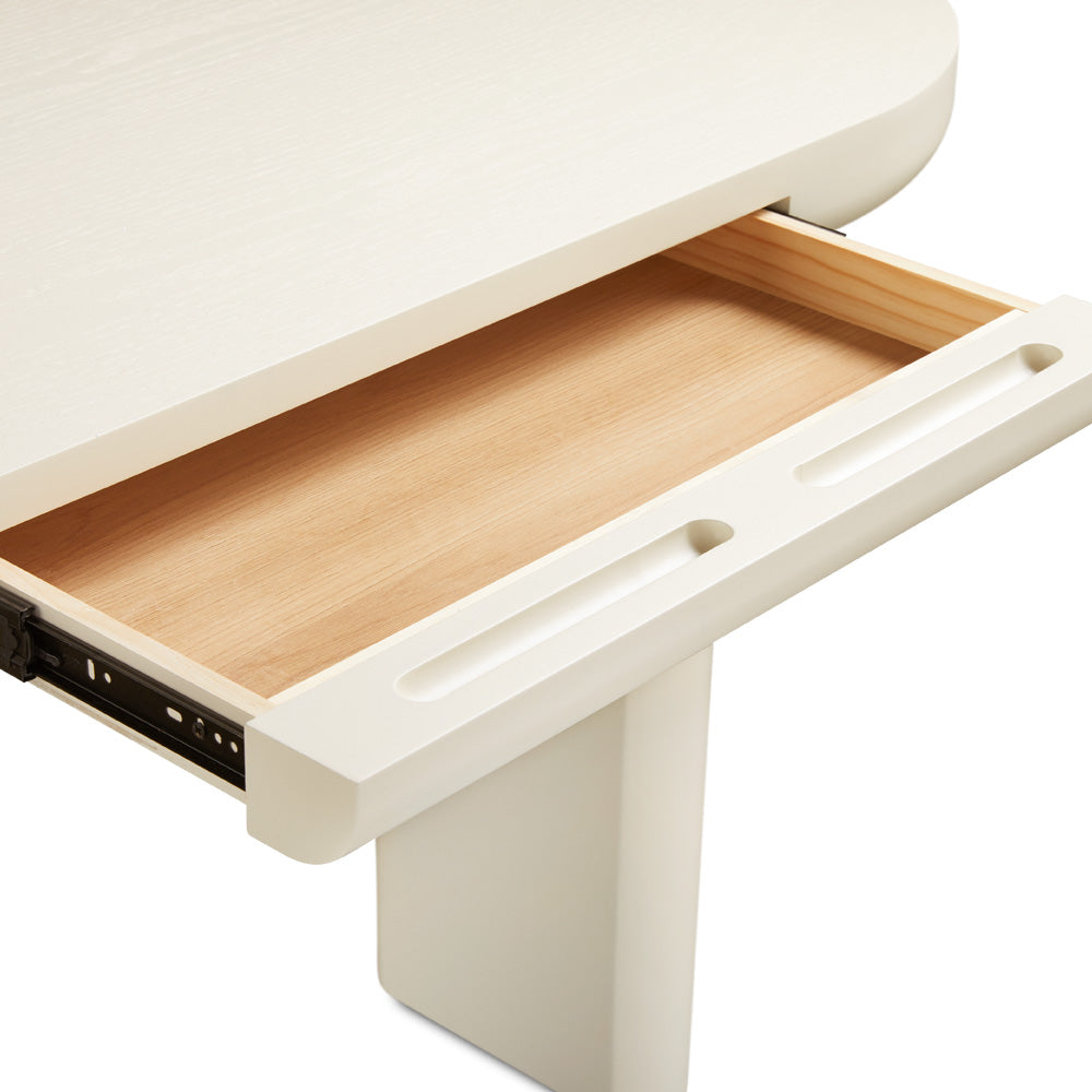 Oskar Wood Console/Desk in White - Ella and Ross Furniture