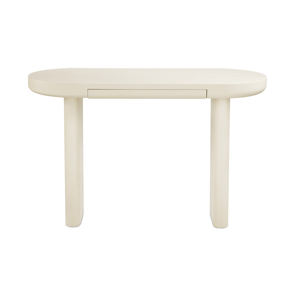 Oskar Wood Console/Desk in White - Ella and Ross Furniture