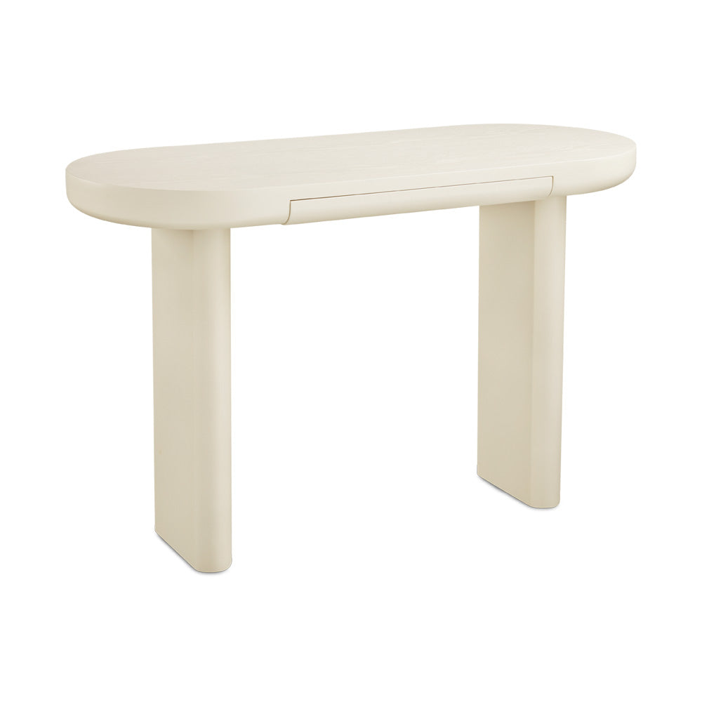 Oskar Wood Console/Desk in White - Ella and Ross Furniture