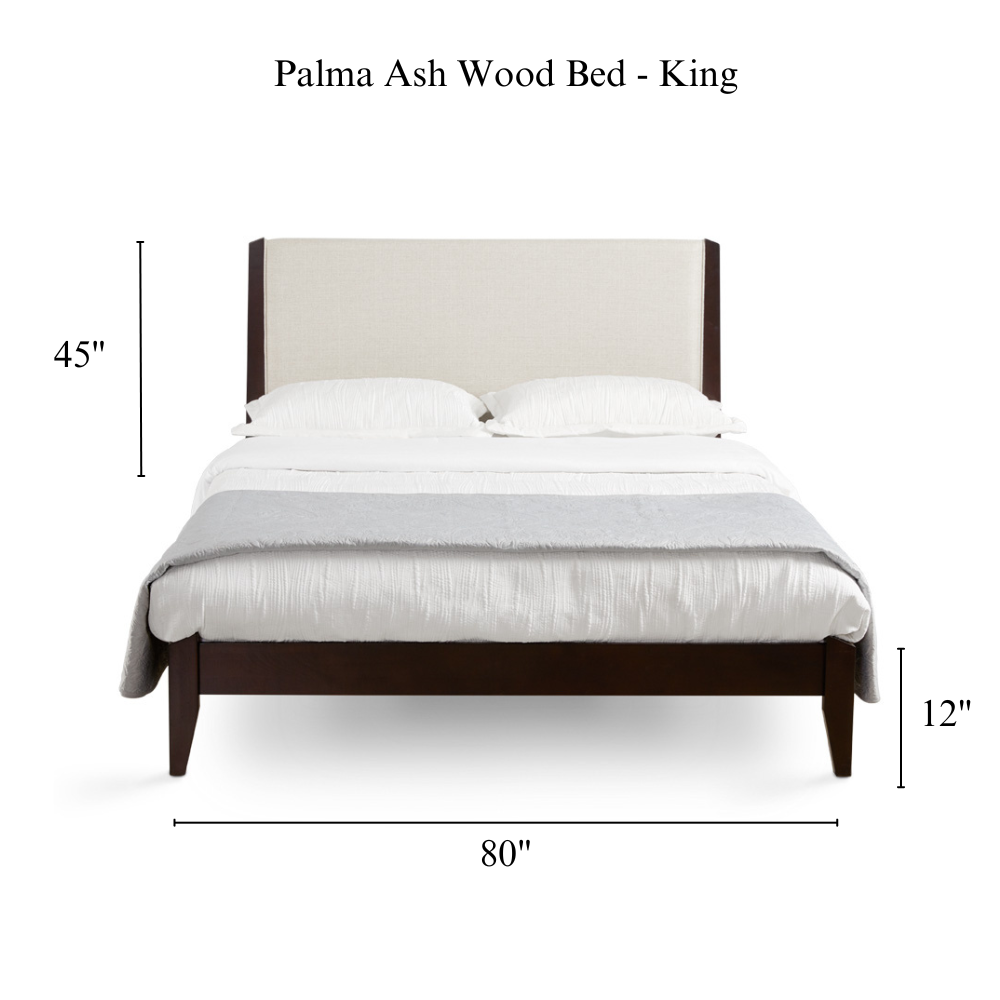 Palma Ash Wood Bed - Ella and Ross Furniture