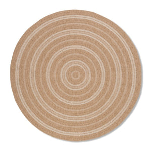 Avanos Indoor Outdoor Round Rug White Circle - Ella and Ross Furniture