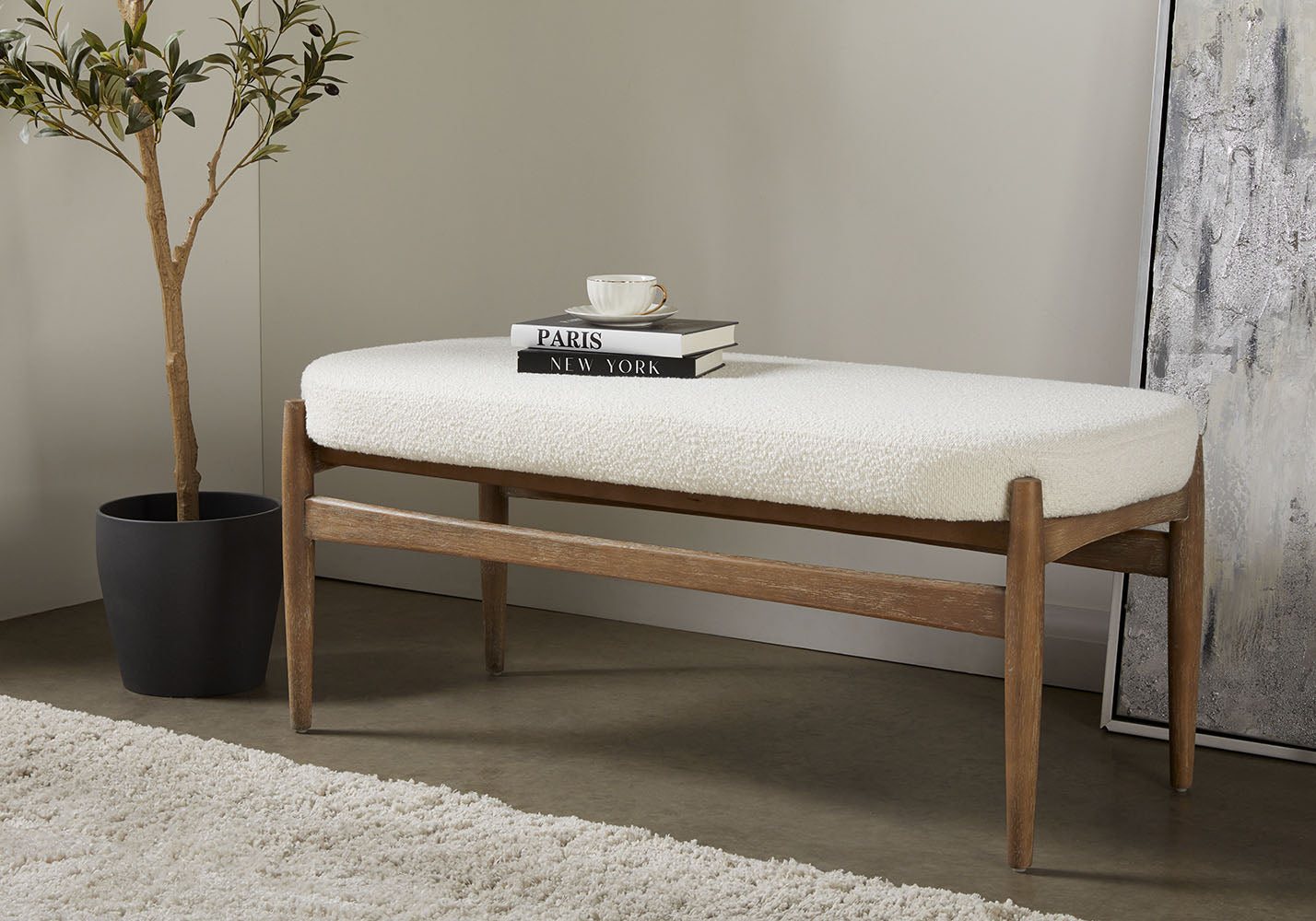 Selena Bench - 48.5" - Ella and Ross Furniture