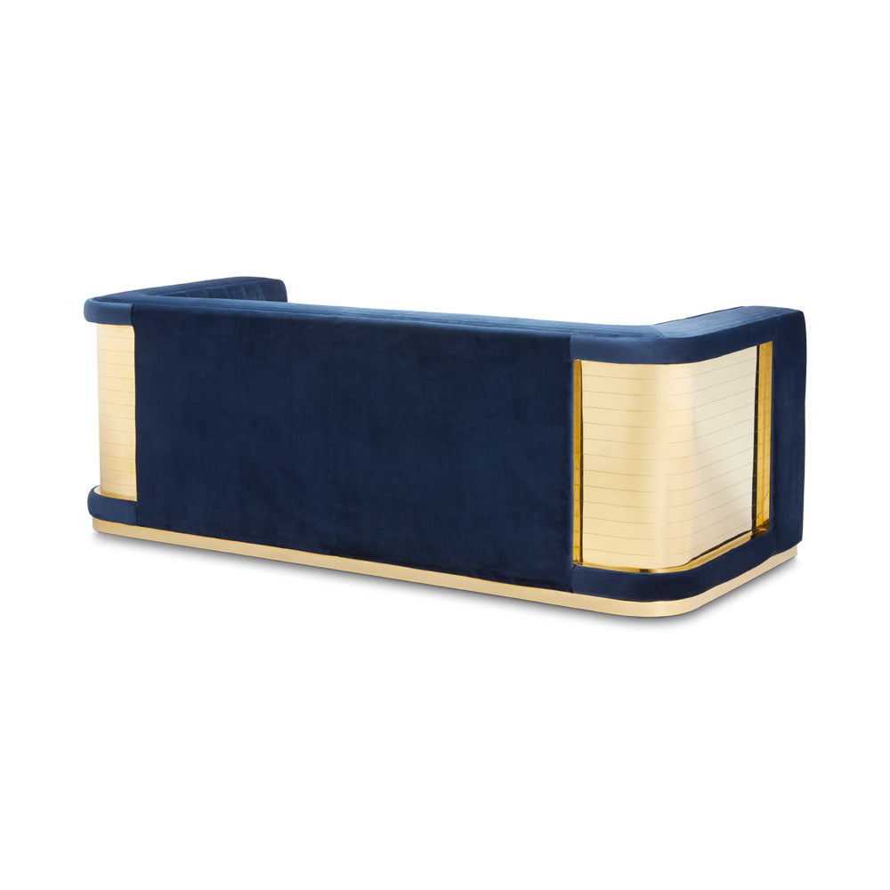 Tova Blue Velvet Sofa - Ella and Ross Furniture