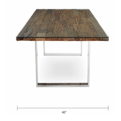 Utica Organic Railwood Dining Table.
