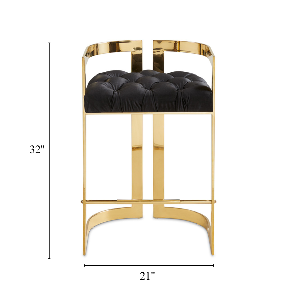 Vara Gold Counter Stool - Ella and Ross Furniture