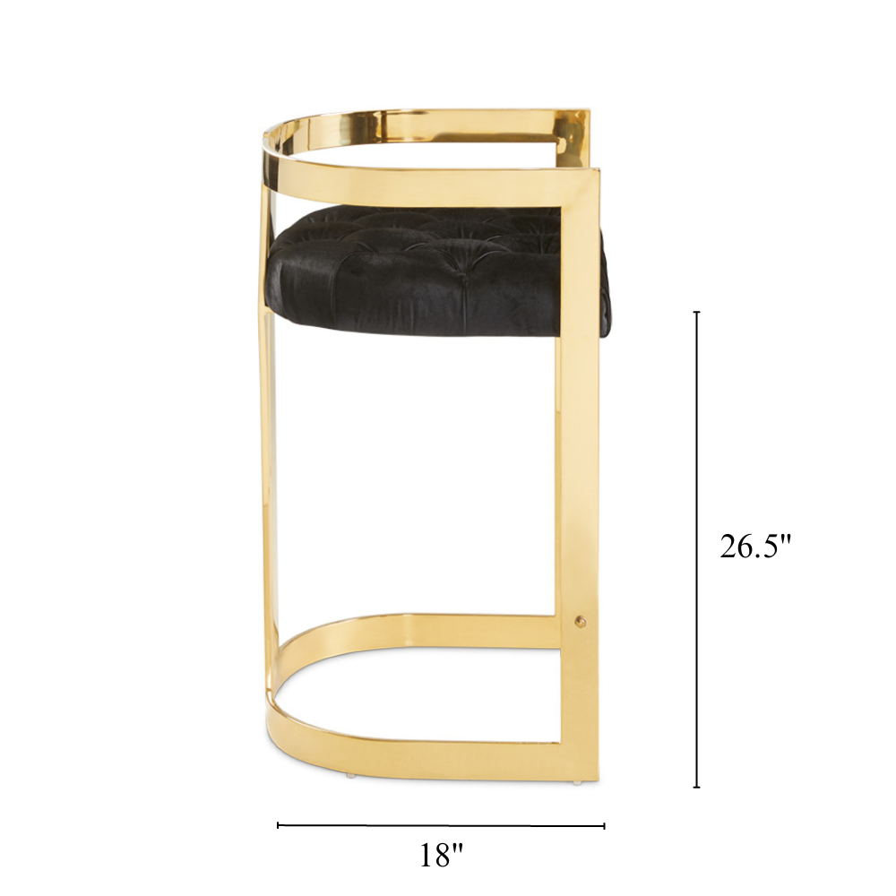 Vara Gold Counter Stool - Ella and Ross Furniture