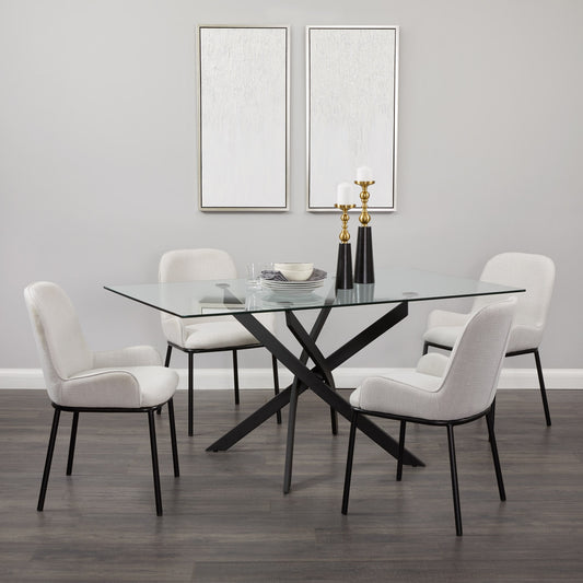 Verity Black Dining Table - 63"