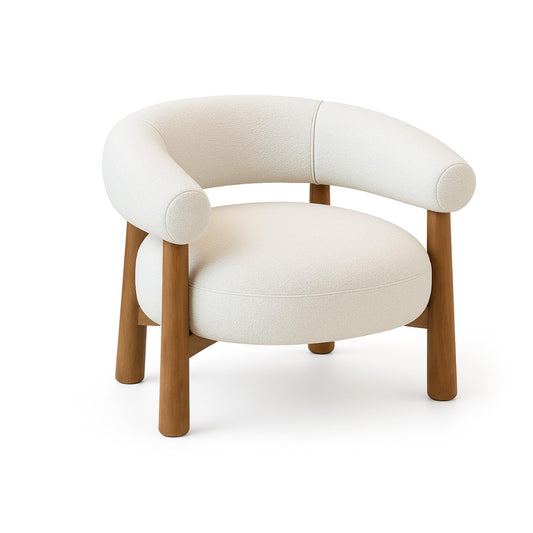 Vita Accent Chair wood leg
