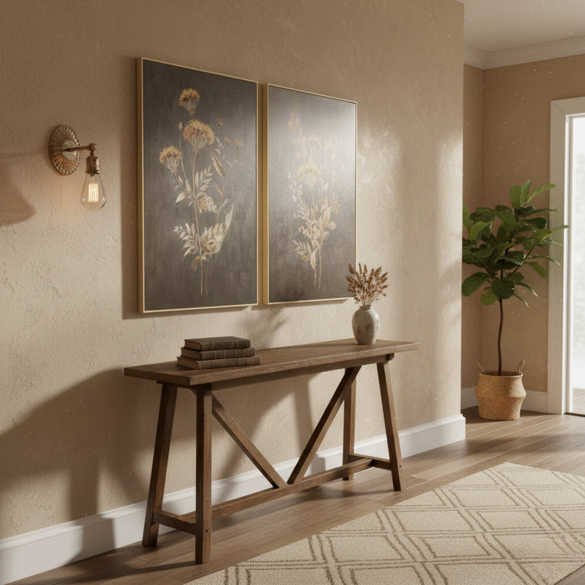 Wall Art, The Flower (Set of 2) - Ella and Ross Furniture