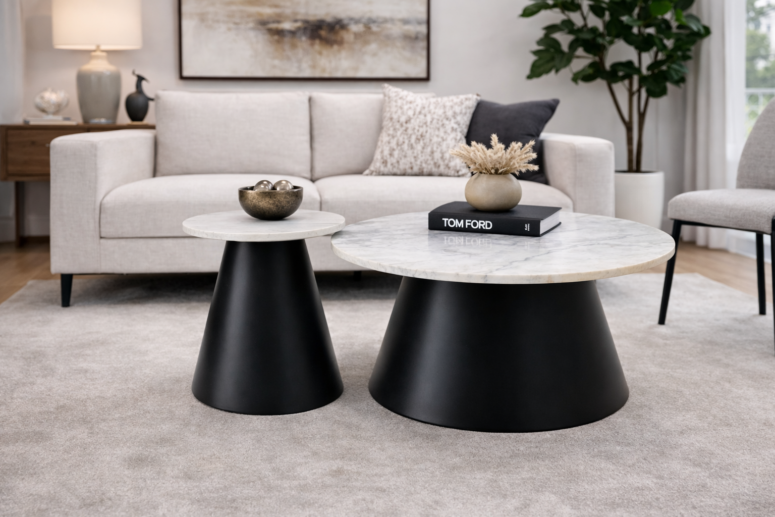 Warren Marble Top Coffee Table - Ella and Ross Furniture