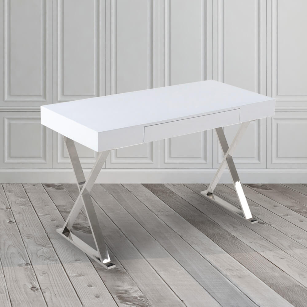 Millie Console Desk White - Ella and Ross Furniture