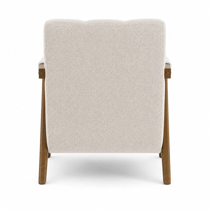Hazel Accent Chair Oatmeal Fabric - Ella and Ross Furniture