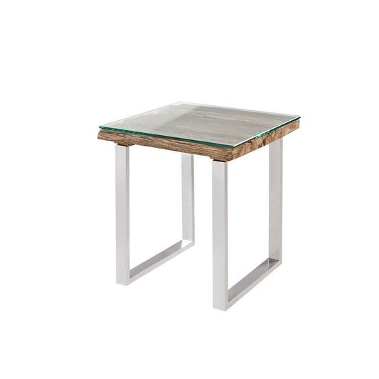 Utica Organic Railwood End Table - Ella and Ross Furniture