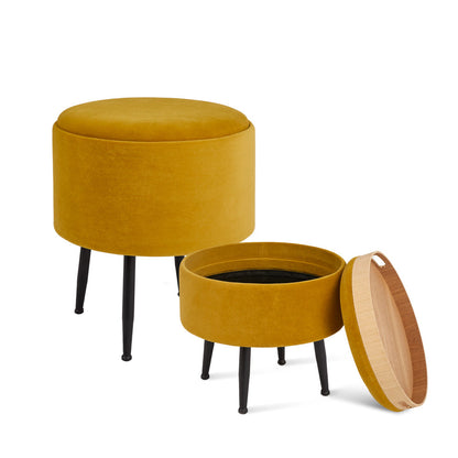Herman Round Tray Ottoman - Ella and Ross Furniture