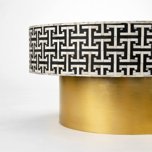 Minnow Bone Inlay Coffee Table - Ella and Ross Furniture