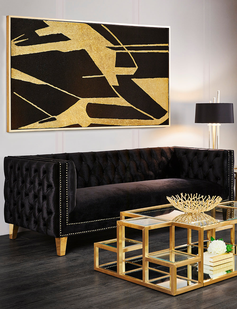 Black and Gold Wall Art - Ella and Ross Furniture