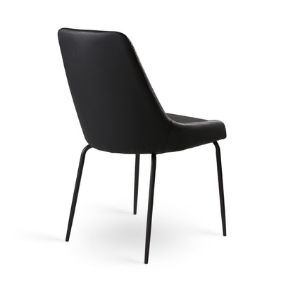 Avari Black Metal Dining Chair - Ella and Ross Furniture