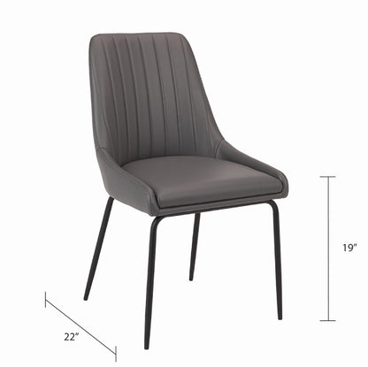 Avari Black Metal Dining Chair - Ella and Ross Furniture
