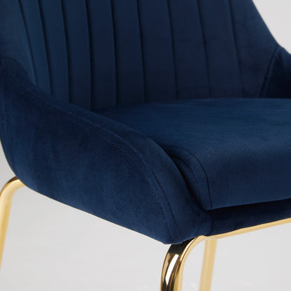 Avari Dining Chair - Gold - Ella and Ross Furniture