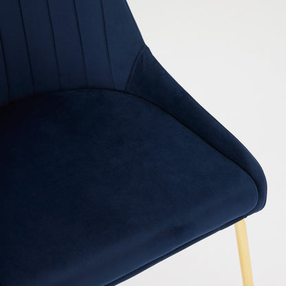 Avari Dining Chair - Gold - Ella and Ross Furniture