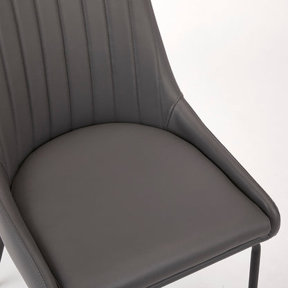 Avari Black Metal Dining Chair - Ella and Ross Furniture