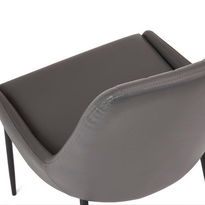 Avari Black Metal Dining Chair - Ella and Ross Furniture
