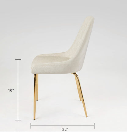 Avari Dining Chair - Gold - Ella and Ross Furniture
