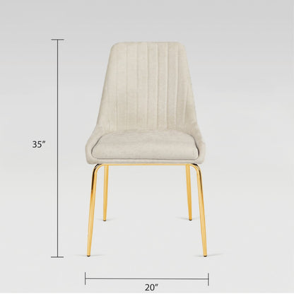 Avari Dining Chair - Gold - Ella and Ross Furniture