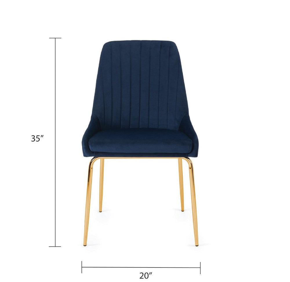 Avari Dining Chair - Gold - Ella and Ross Furniture
