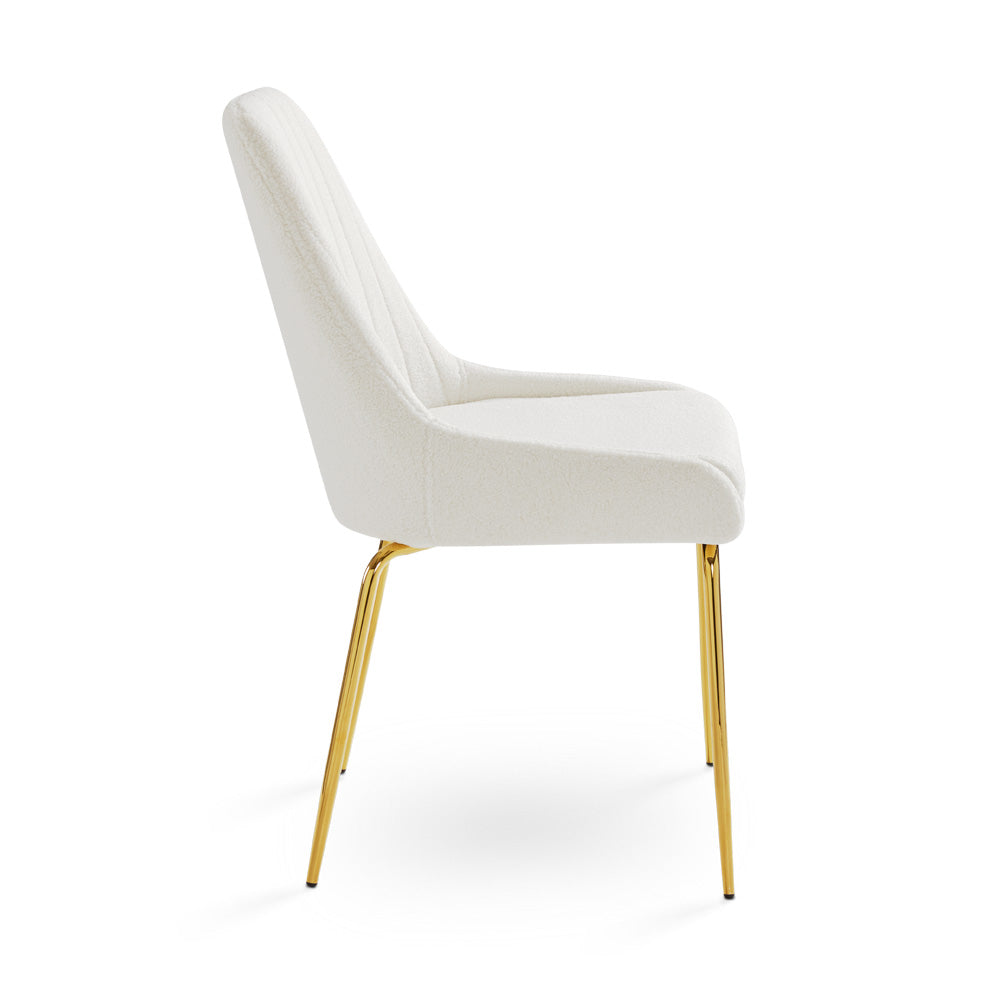 Avari Dining Chair - Gold - Ella and Ross Furniture