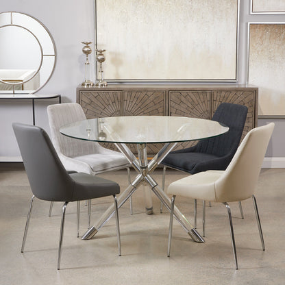 Avari Dining Chair - Silver - Ella and Ross Furniture