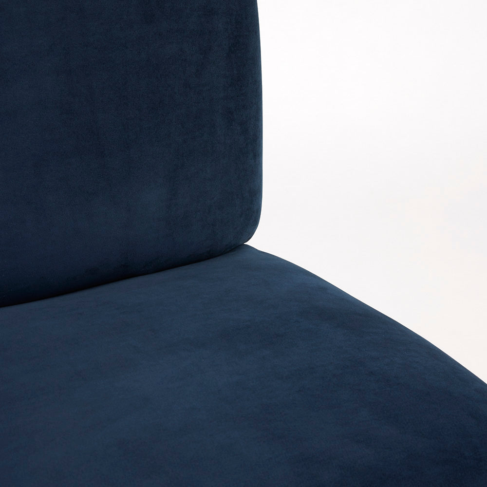 Baringo Blue Velvet Accent Chair