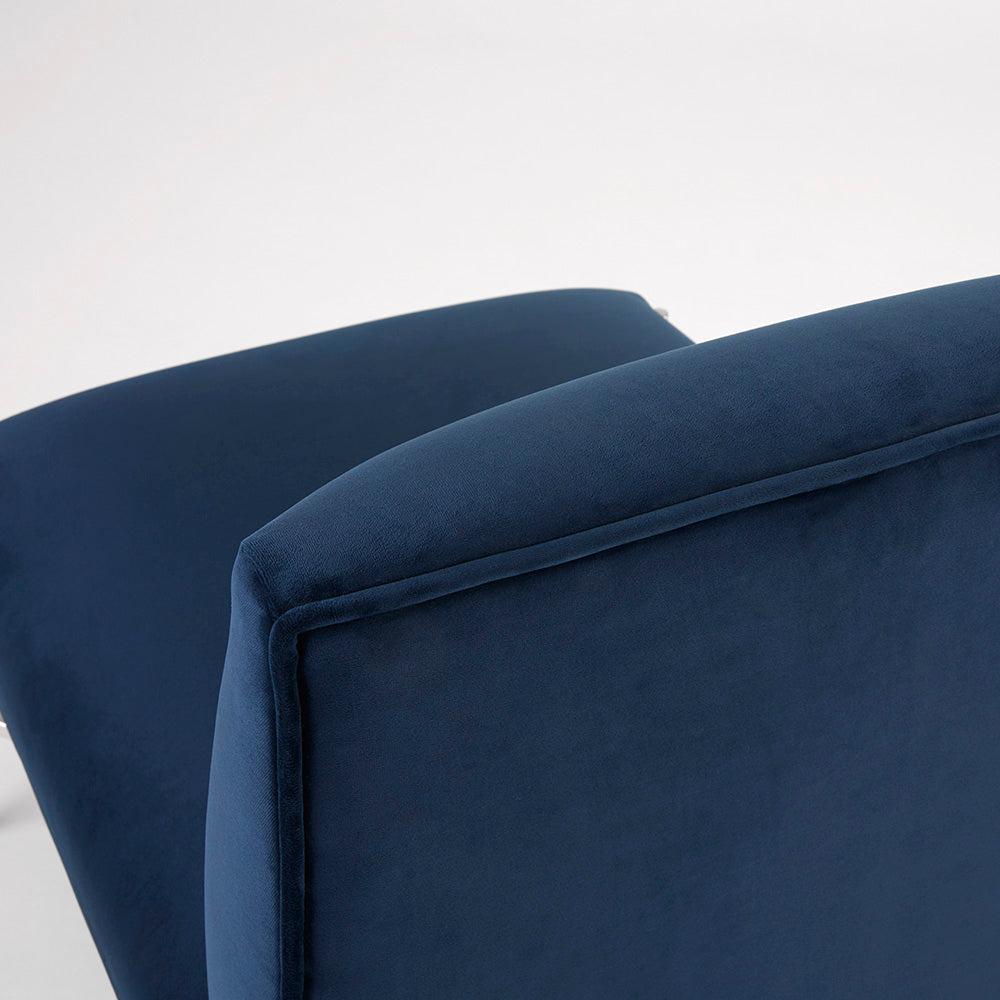 Baringo Blue Velvet Accent Chair