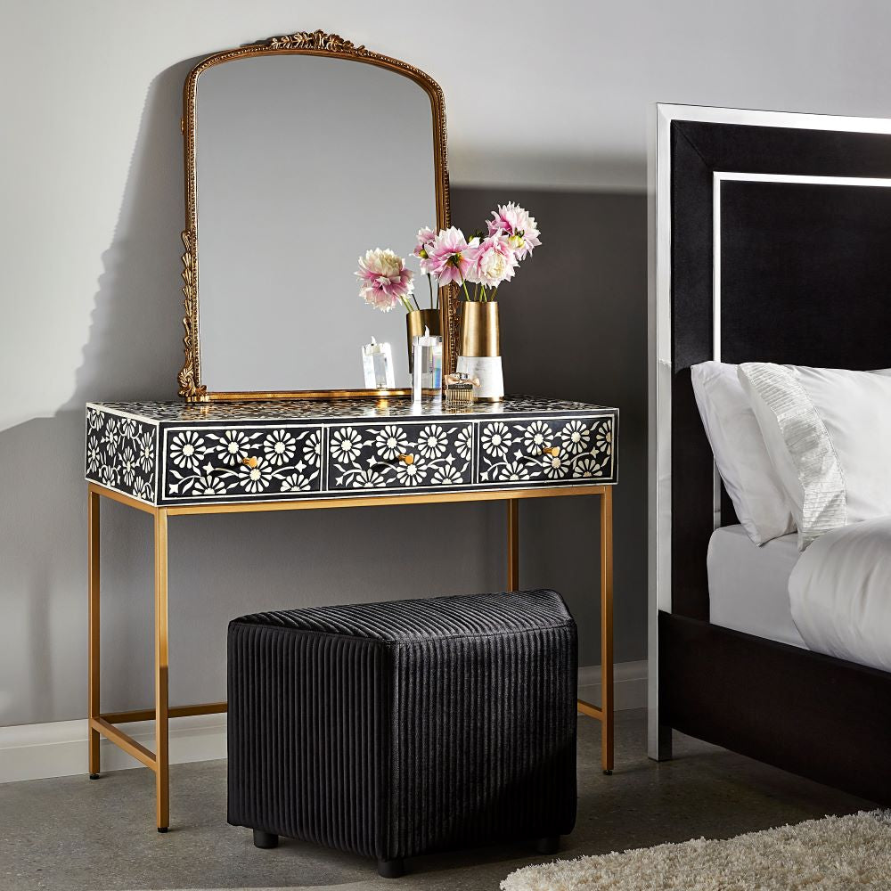 Minnow Bone Inlay Desk/Console - Ella and Ross Furniture