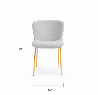 Bruno Dining Chair - Gold - Ella and Ross Furniture