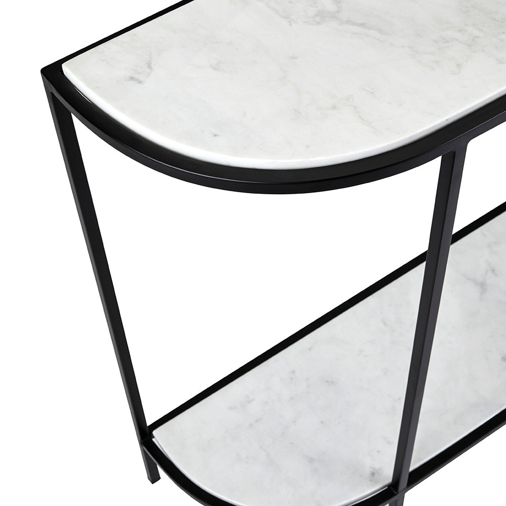 Cachet Marble Console - Black - Ella and Ross Furniture