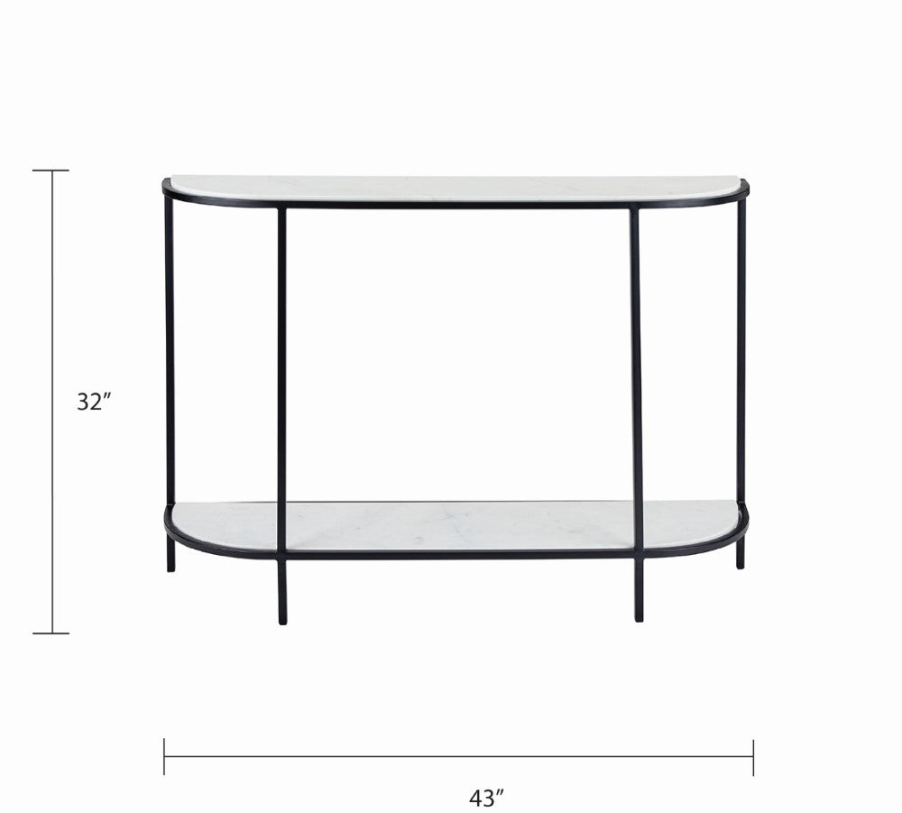 Cachet Marble Console - Black - Ella and Ross Furniture