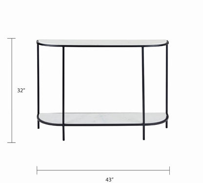 Cachet Marble Console - Black - Ella and Ross Furniture