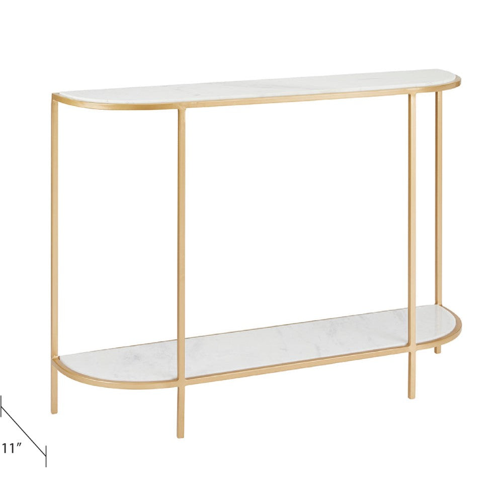 Cachet Marble Console - Gold - Ella and Ross Furniture